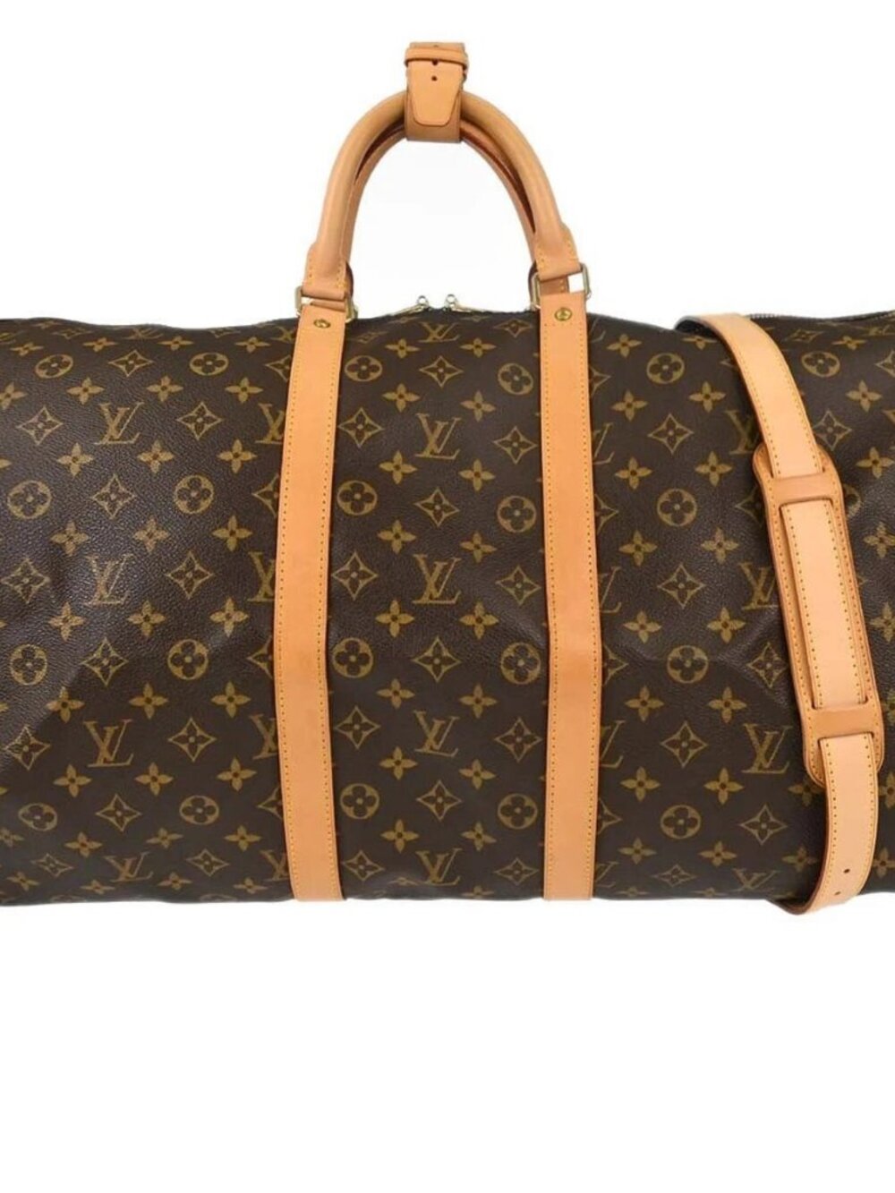 Louis Vuitton Monogram Keepall Bandouliere 55 Duffle Bag